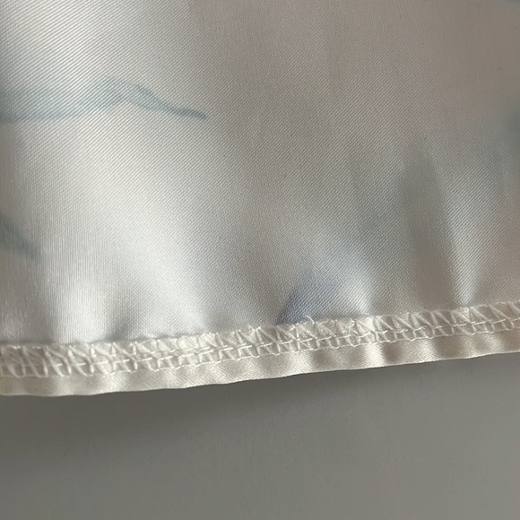 SATIN Midi Skirt Watercolor Flowers - Picture 7 of 8